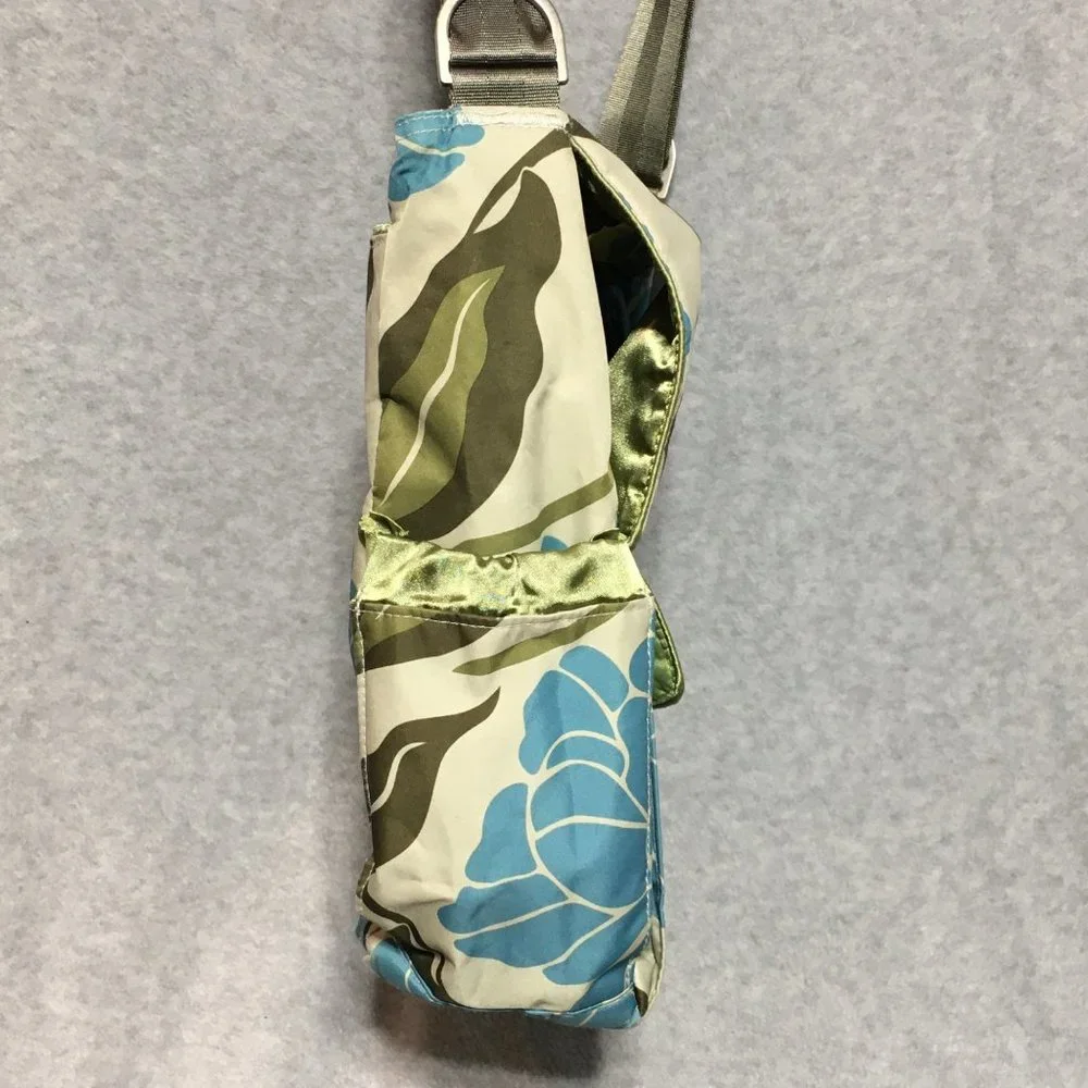 Ju Ju Be Diaper Bag Changing Pad Crossbody Strap Green Blue Marvelous Mums - Picture 6 of 14